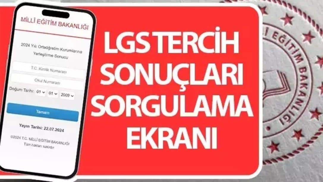 LGS Tercih Sonuçları Sorgulama Ekranı